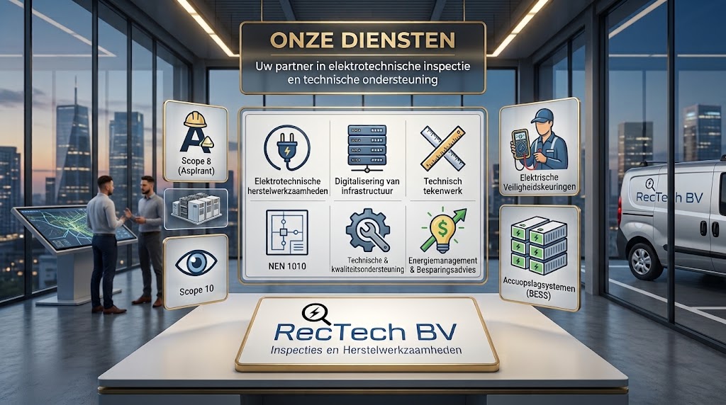 Elektrotechnische diensten van RecTech B.V. in Zeeland